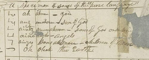 Sample of pure language, in a letter from William W. Phelps to his wife Sally on May 26, 1835, written one month prior to the arrival of the Papyri