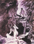 Boginka tatrzańska, Walery Eljasz Radzikowski  (1905): a highlander meets boginka of Tatry