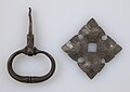 Wrought iron handle (disassembled), Germany, 15th century