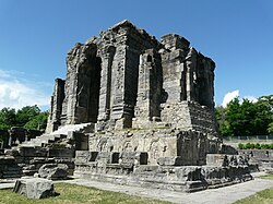 Martand Sun Temple Central shrine, dedicated to the deity Surya, and built by the third ruler of the Karkota dynasty, Lalitaditya Muktapida, in the 8th century.
