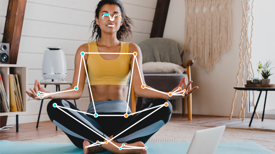 File:MediaPipe pose landmarker yoga example.png