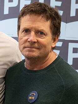 A photograph of Michael J. Fox