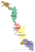 Aotearoa's Administrative map (Only Russian and Romanian names)