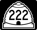 State Route 222 marker