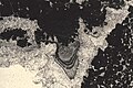 Stalactite cement at the top of a "keystone vug" typical of diagenesis in a vadose environment, at the top of an emersive cycle (L=0.3 mm)