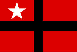Flag of the Kingdom of Samoa under Tupua Tamasese Titimaea (1886–1889)