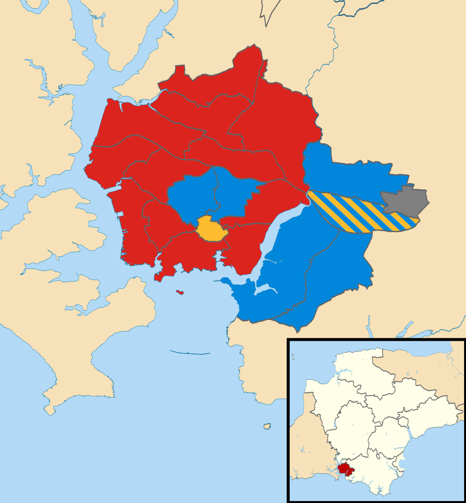 File:Plymouth City Council election 2003 map.svg