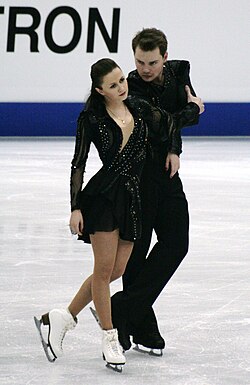 Julia Zlobina and Alexei Sitnikov at the 2012 World Championships
