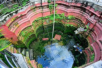 Naxaldhara in Kathmandu. The drain is defective