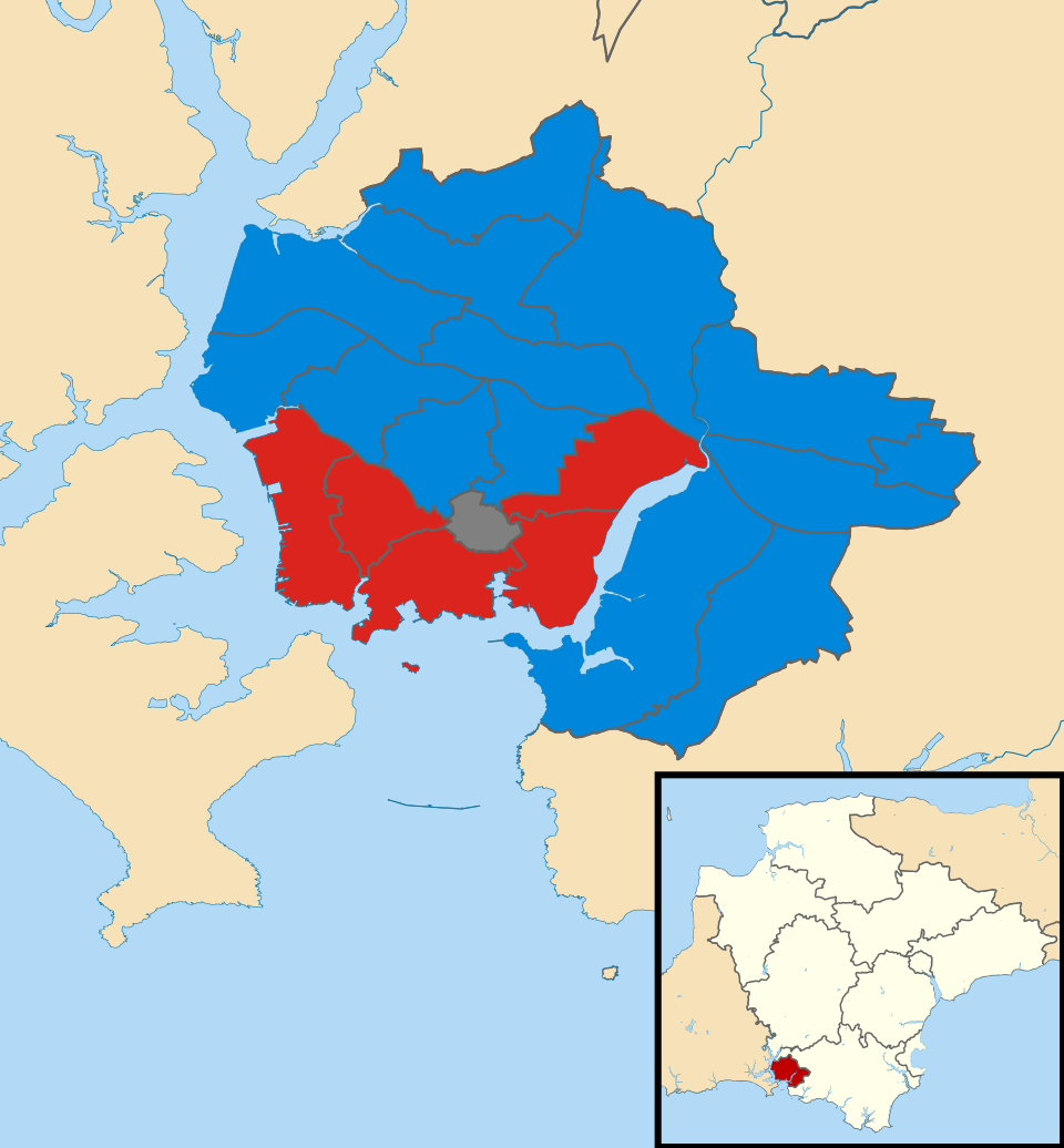 File:Plymouth City Council election 2021 map.svg