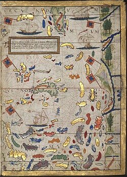 Map of the Portuguese empire in the Spice Islands, Atlas Miller.