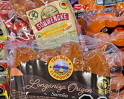 Sausage, brands from southern Chile with German influence