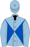 Light blue and royal blue diabolo, light blue sleeves and cap