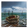 Pillbox with Incoming Tide 1, 2021. Collection of Southampton City Art Gallery. See also Art Uk.
