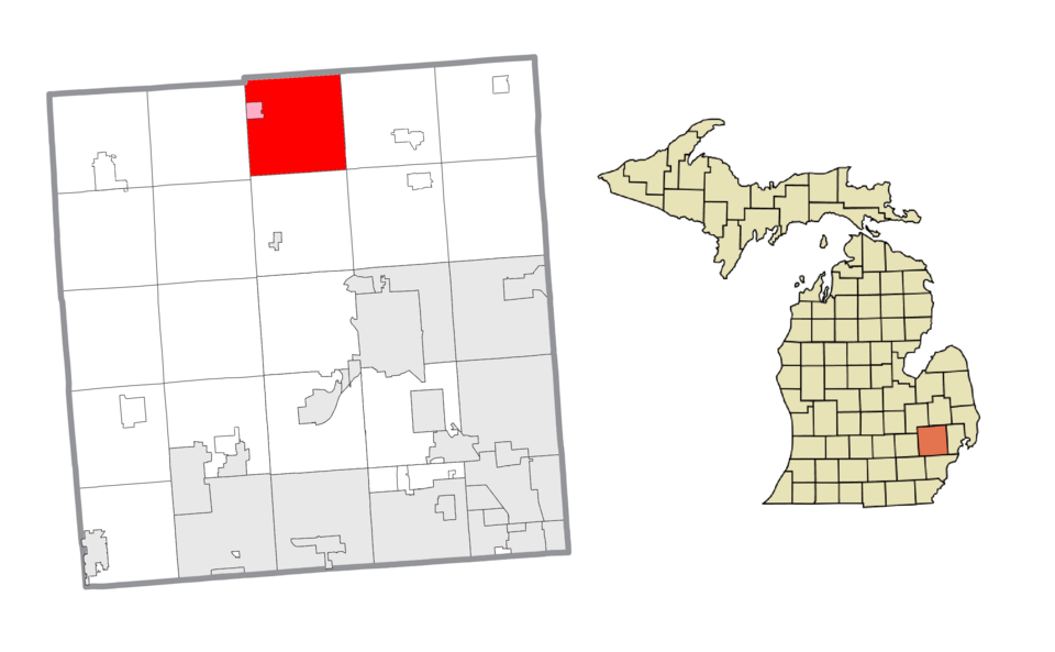 File:Brandon Charter Township, MI location.png