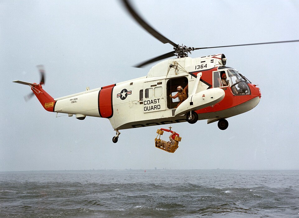 File:HH-52A Seaguard with rescue basket 1960s.jpg