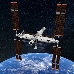 Tiangong Space Station after its completion in November, 2022.