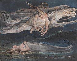 Pity by William Blake, based on Macbeth's "Pity, like a naked new-born babe, striding the blast."