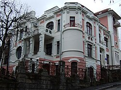 Art Nouveau building, built by architect V.P. Lystovnychyi