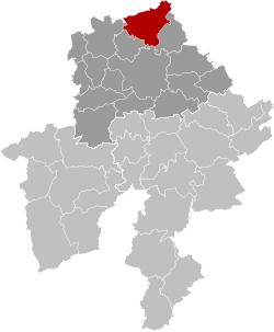 Location of Éghezée in Namur Province