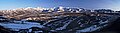 The view looking south from Polychrome Mountain
