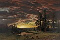 Bierstadt Albert Evening on the Prairie