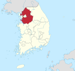Location of Gyeonggi Province