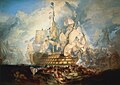 Image 2The Battle of Trafalgar is an oil painting executed in 1822 by J. M. W. Turner (c.1775–1851). The experience of military, political and economic power from the rise of the British Empire led to a very specific drive in artistic technique, taste and sensibility in the United Kingdom. (from Culture of the United Kingdom)