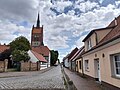 Town hall and church 8n Usedom