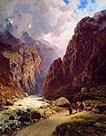 Darial Gorge, before 1919