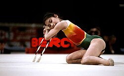 Akiyama performing with clubs