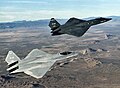 The two Northrop YF-23s