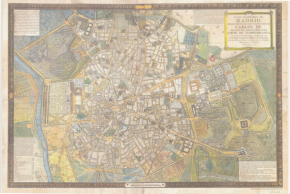 File:Plano de Madrid 1785 de Tomas-Lopez.jpg