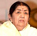 Image 45Indian singer Lata Mangeshkar is widely acknowledged as the "Queen of Melody". (from Honorific nicknames in popular music)
