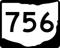 State Route 756 marker