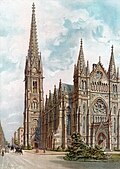 Lithography of the church