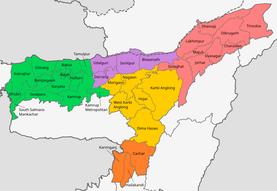 File:Assam districts map.svg