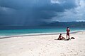 Image 22The beach at Gili Meno with Lombok in the distant background (from Tourism in Indonesia)