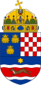 Kingdom of Croatia-Slavonia (1868–1918). The official version had St. Stephen's crown due to Croatia being part of Lands of the Crown of Saint Stephen.