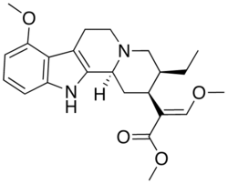 Chemical structure of Mitragynine.