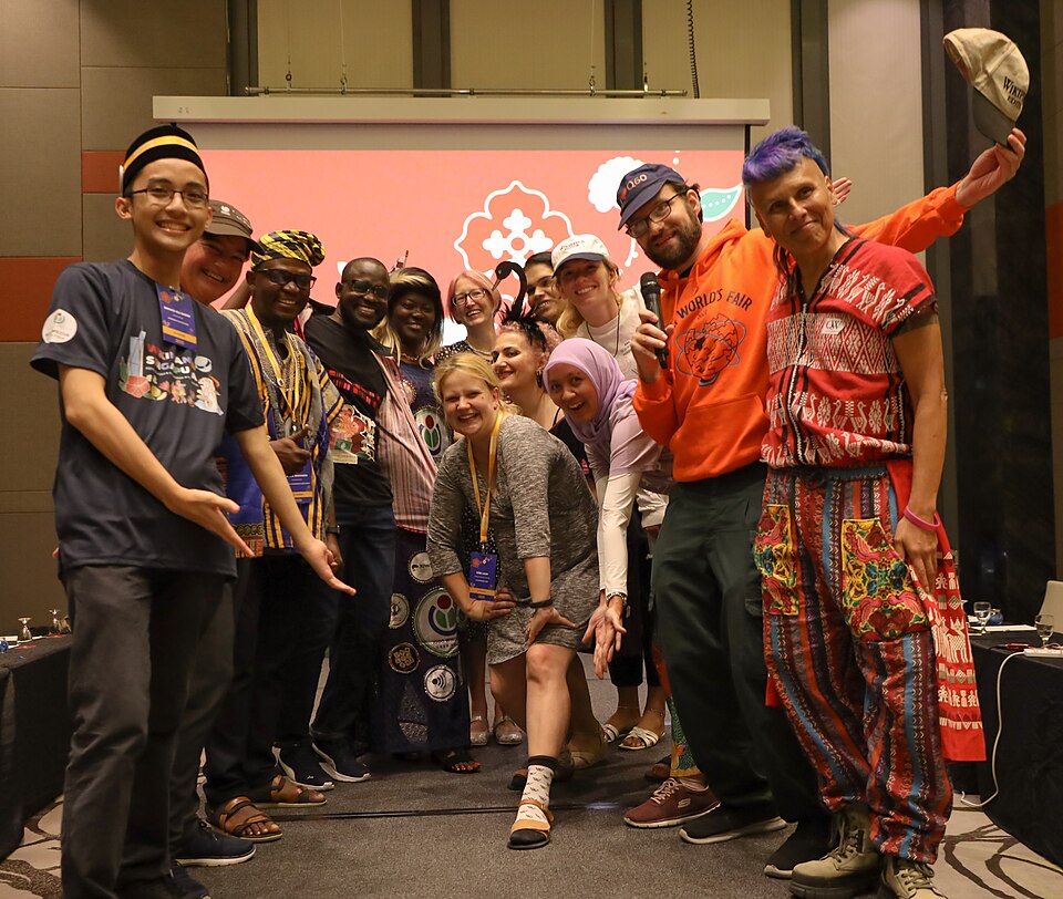 File:Wikimania 2023 fashion show participants.jpg
