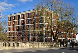 The Waynflete Building, on the east side of Magdalen Bridge