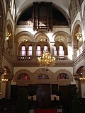 View of the entrance and of the organ
