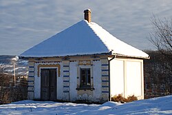 House with wall paintings of Branko Šotra in Donji Dubac, Lučani