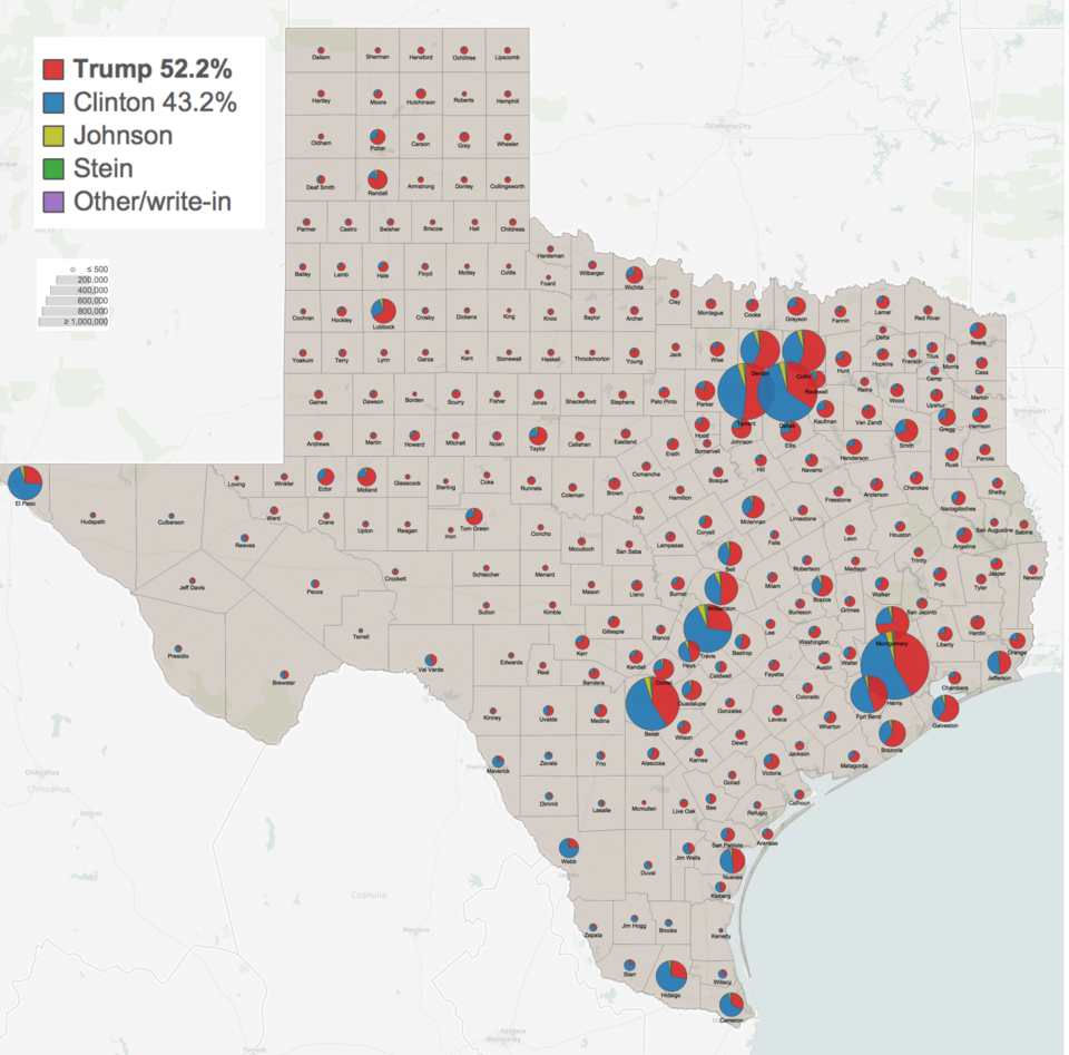 File:Texas 2016 presidential results by county.png