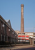 Tilburg, monumental chimney at the former BEKA-area