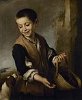 Knabe und Hund, Bartolomé Estéban Murillo, 1655-1660