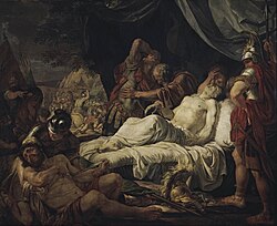 Death of Pelopidas, c. 1805–1806; Tretyakov Gallery
