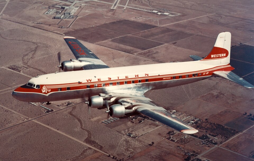 File:Western Airlines DC-6.tif