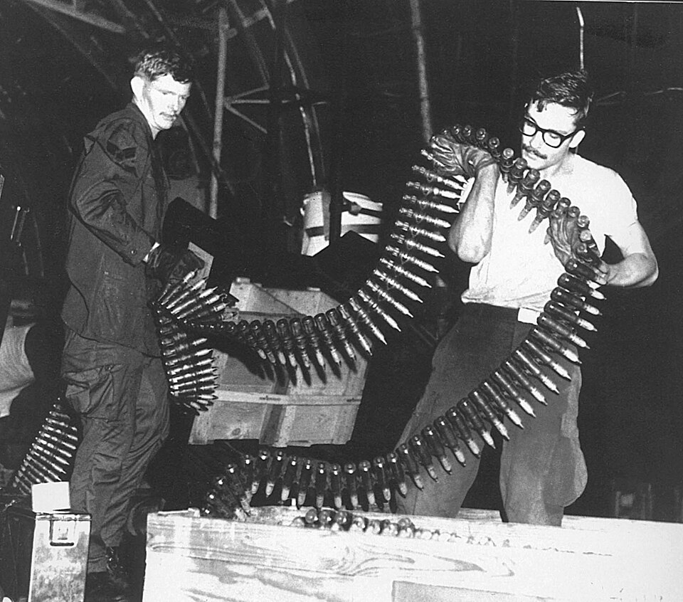 File:AC-130A 20MM Vulcan Cannon Ammo belt.jpg